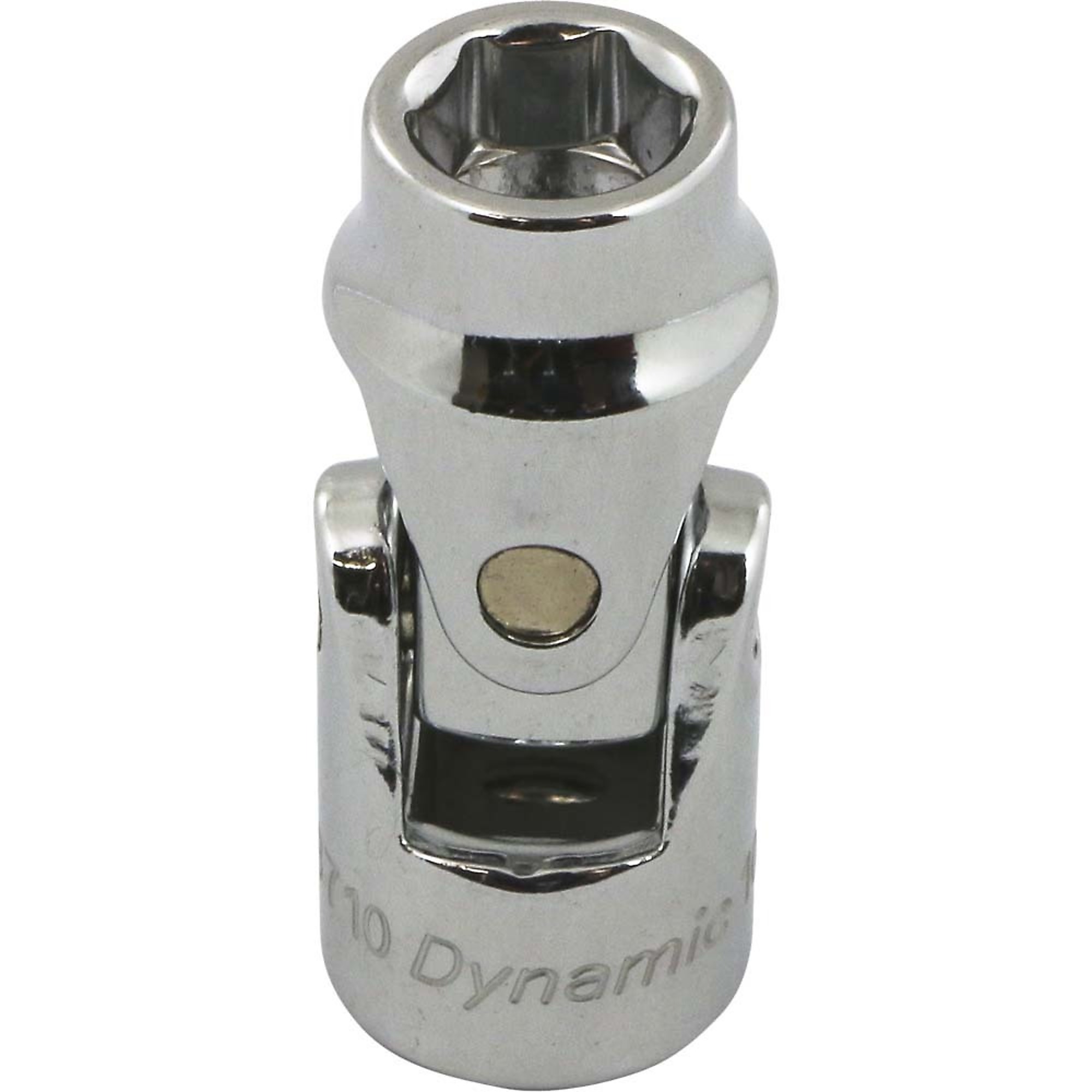 Dynamic Tools Universal Joint Socket — 3/8in. Drive, 10mm, 6-Point, Chrome Finish, Model# D008710